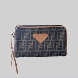 VINTAGE FENDI ZUCCA MONOGRAM SHOULDER/POUCH BAG